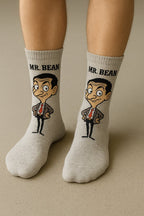 Kunst sokken - I like Socks - Mr. Bean Sokken - Breng Humor naar je Voeten! - 1+1 Gratis, tweede paar verrassingsdesign
