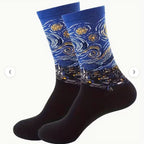 I like Socks - De Sterrennacht: Vincent van Gogh - 1+1 Gratis, tweede paar verrassingsdesign