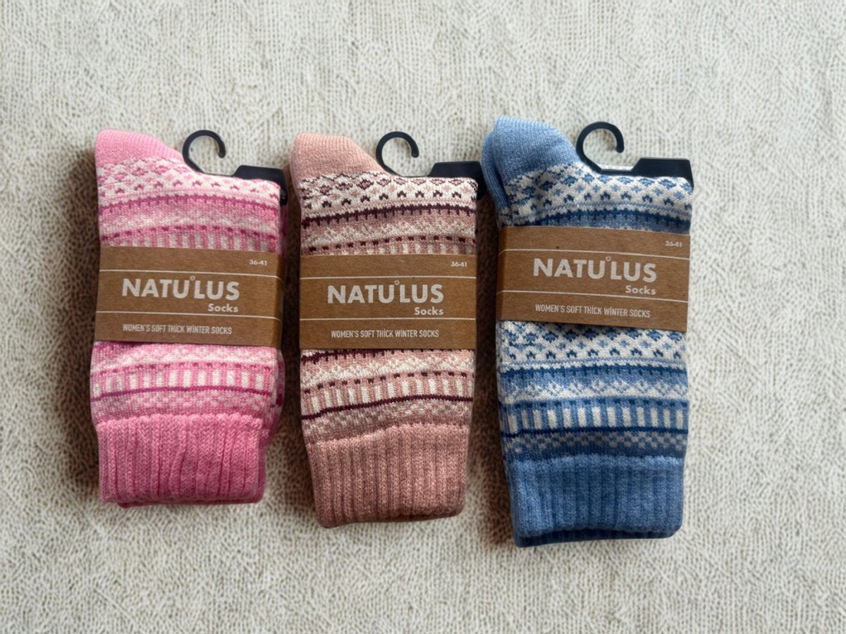 Luxe Wintersokken 3 Pack - wollen wintersokken - zachte wintersokken - Maat 36-41 3 pack