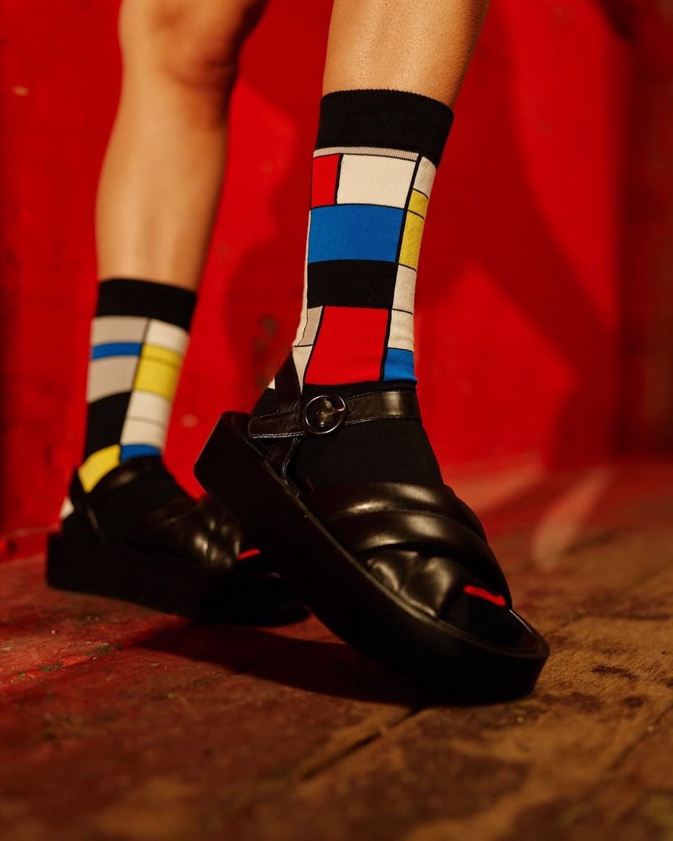 Kunst sokken - Piet Mondriaan