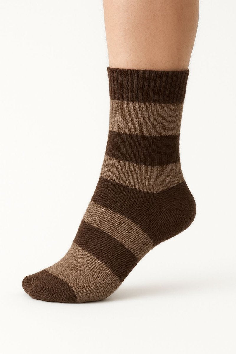 Luxe lambswool sokken - warme schapenwollen sokken - comfortabelL