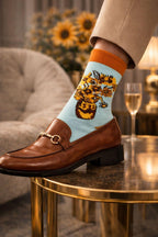 kunstsokken Van Gogh Kunstsokken – Sunflowers & Starry Night – 5 Pack